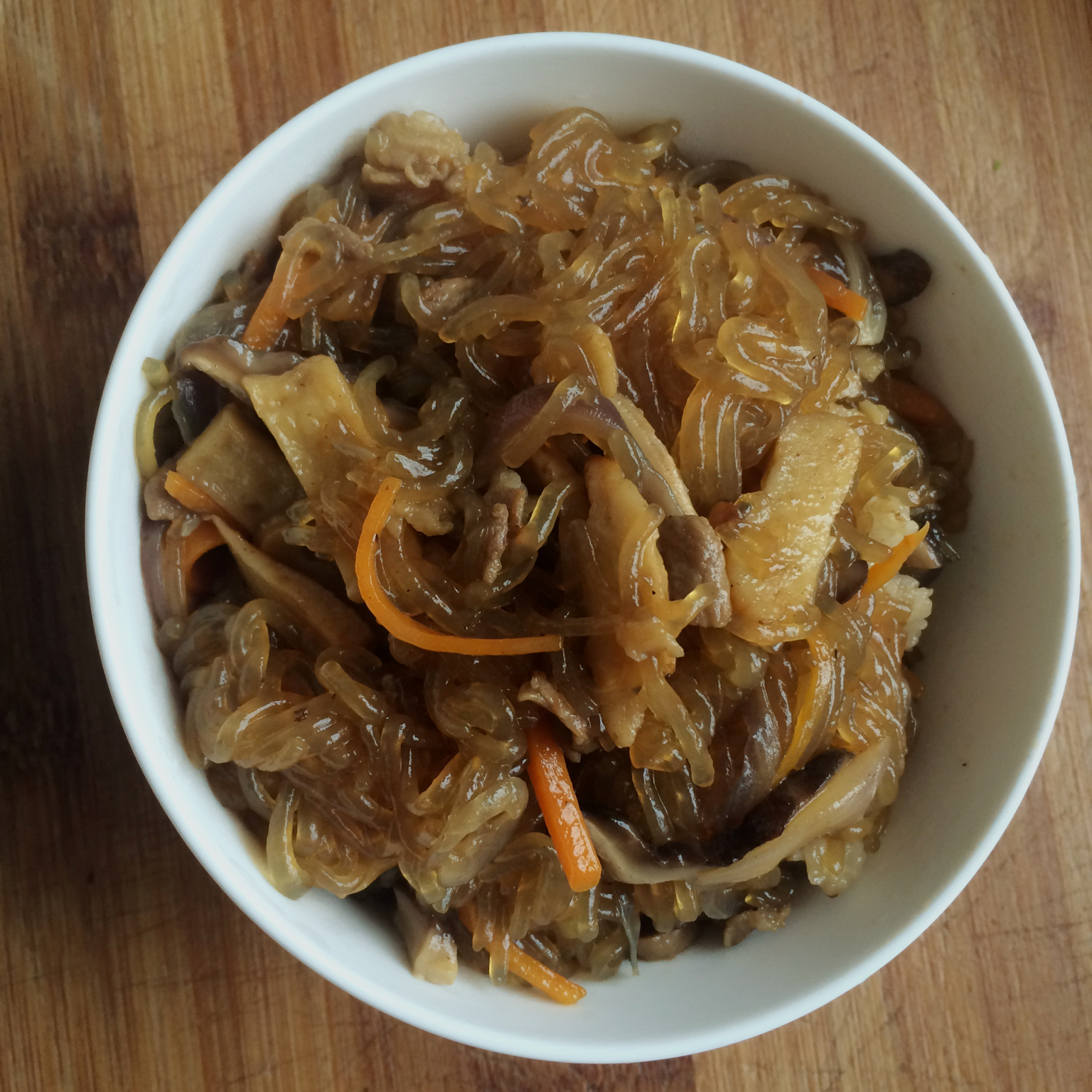 韩式粉丝炒杂菜 Korean Style Glass Noodles with Vegetables