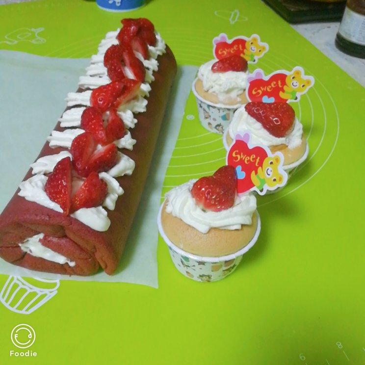 红丝绒蛋糕卷（超详细）