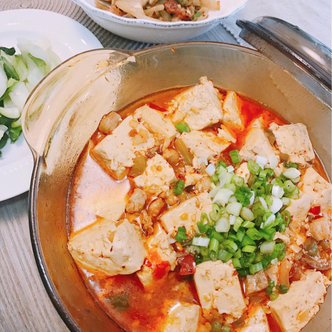 家常红烧肉末豆腐