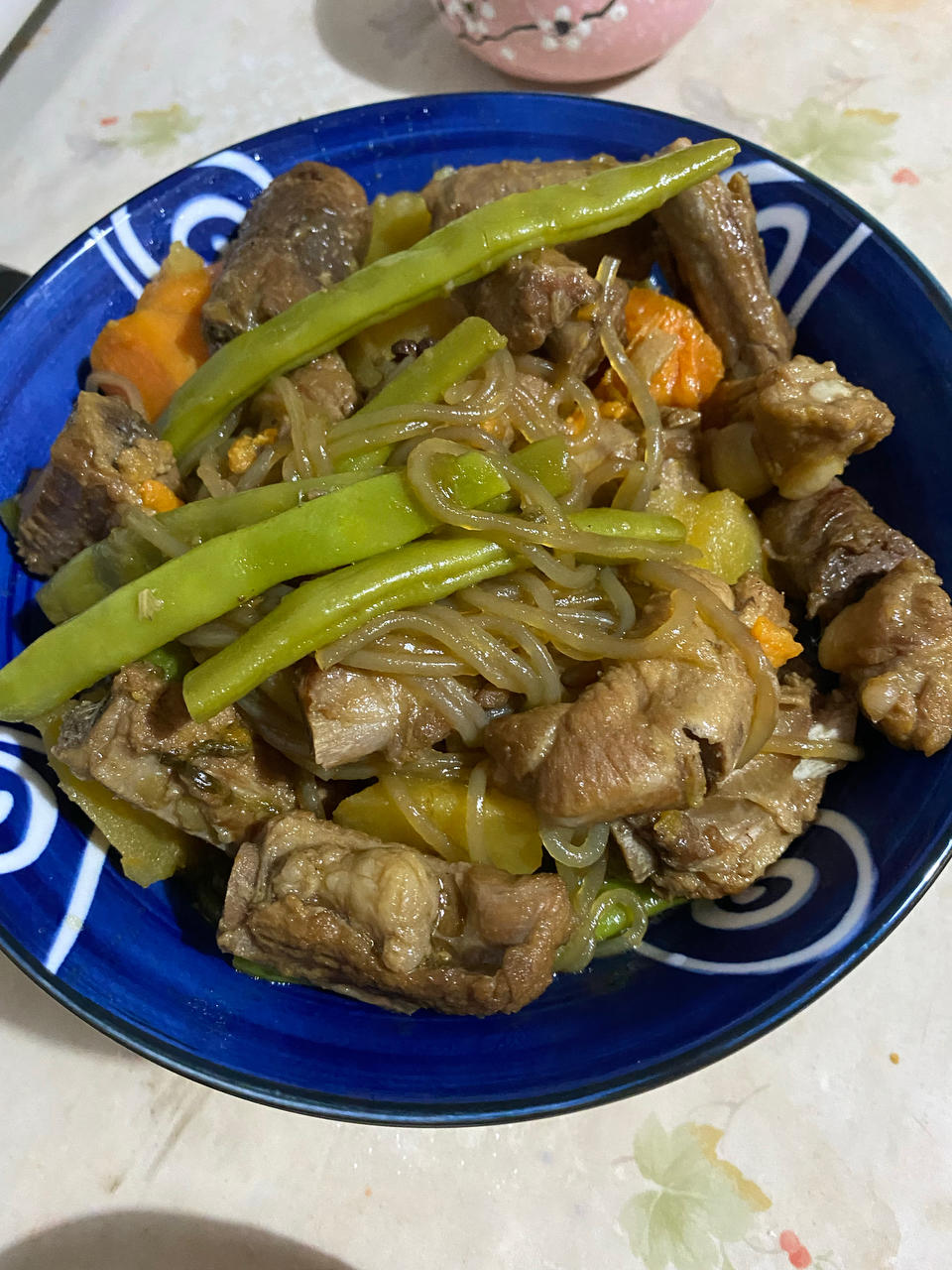 排骨炖土豆豆角