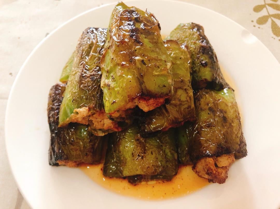 虎皮尖椒酿肉