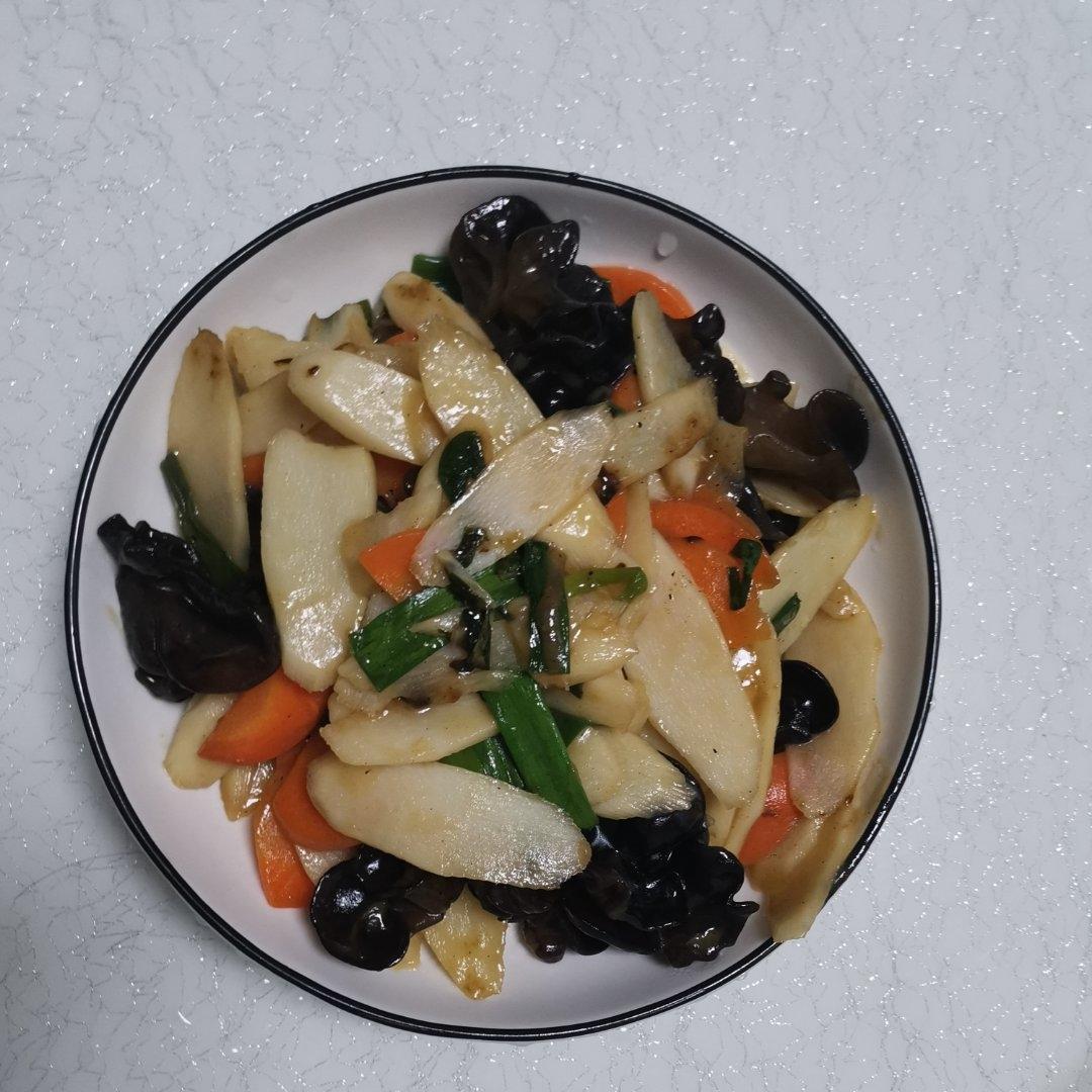 山药炒木耳