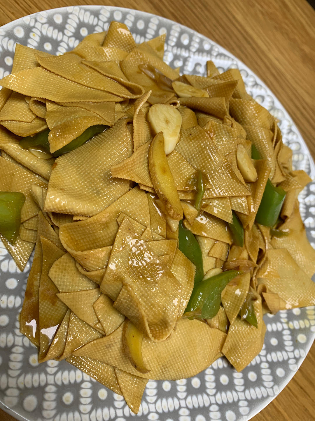 不用厨艺的尖椒干豆腐