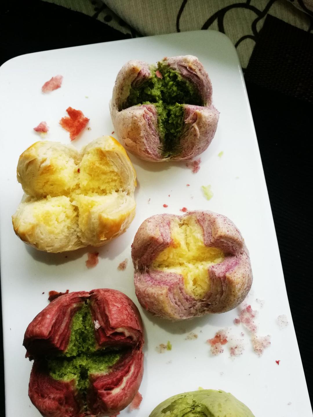 花开富贵之四种口味的椰蓉开口酥