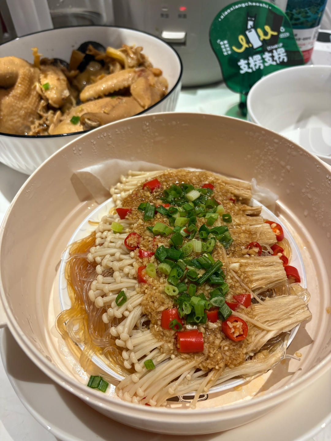 蒜蓉粉丝金针菇