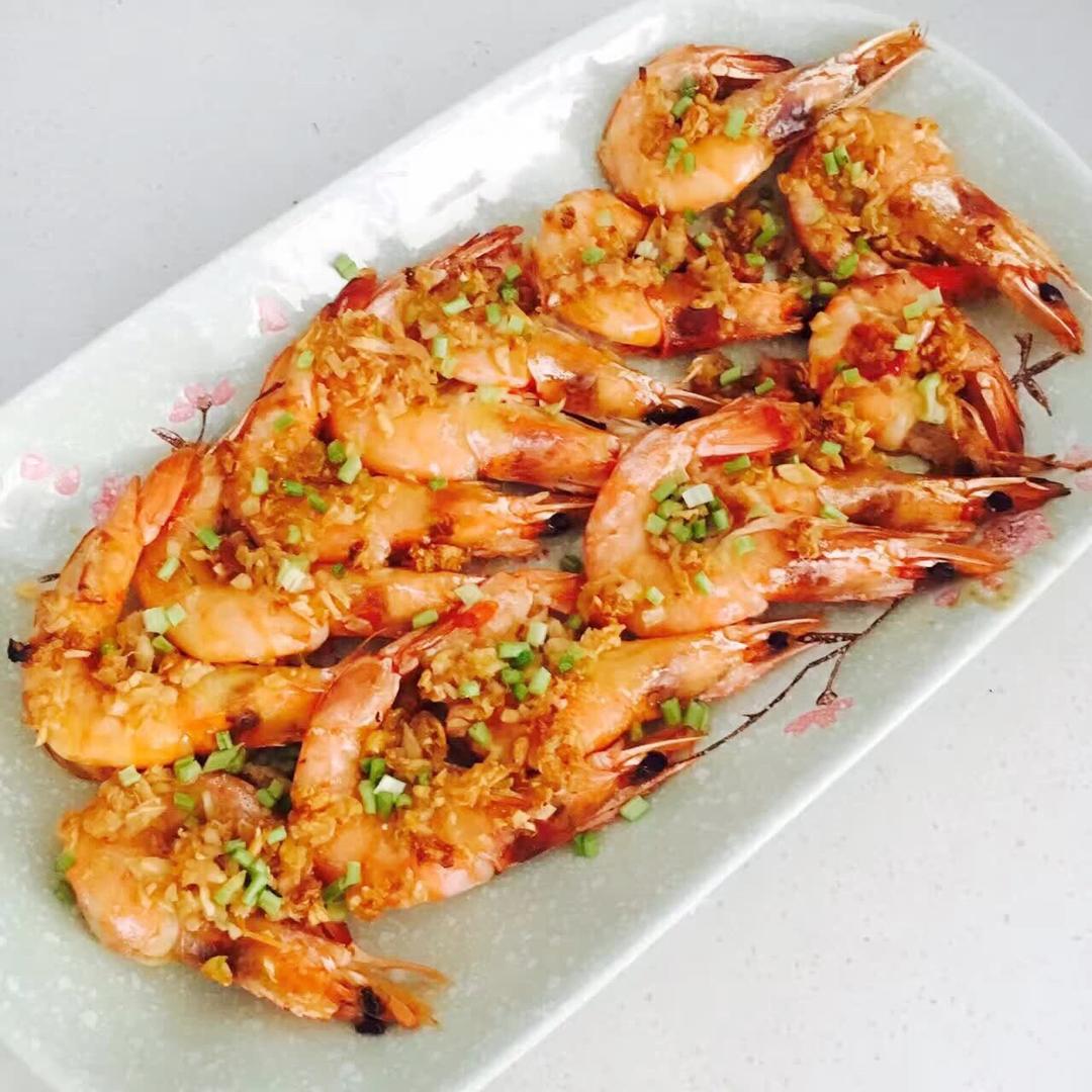 『格兰仕烤箱』蒜蓉烤虾的做法