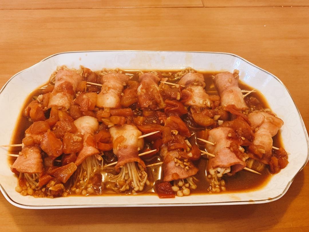 金针菇培根卷