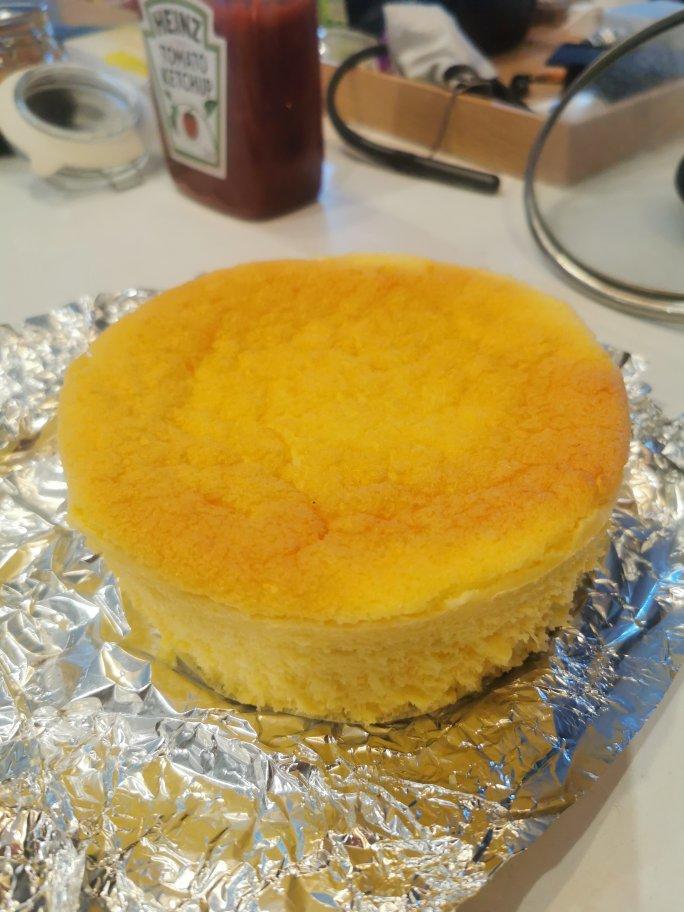 天上飞的双语做的逆流而行6寸轻乳酪蛋糕轻芝