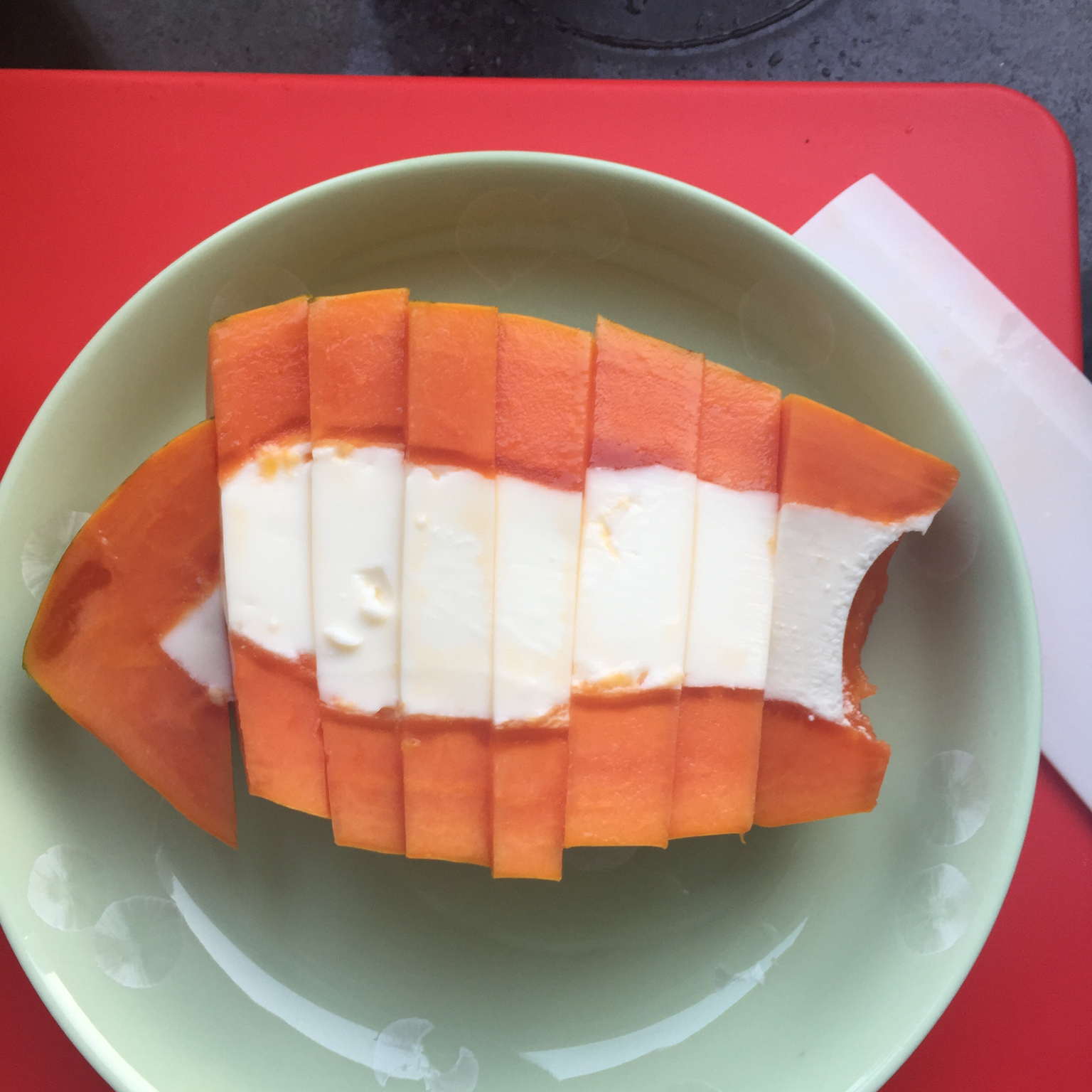 木瓜鲜奶冻