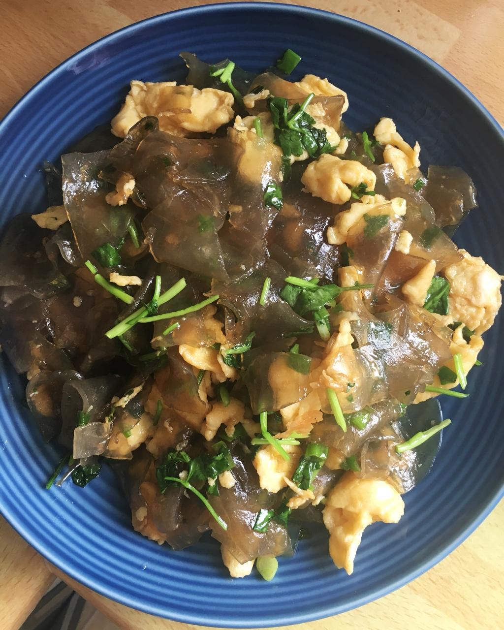 鸡蛋炒粉皮