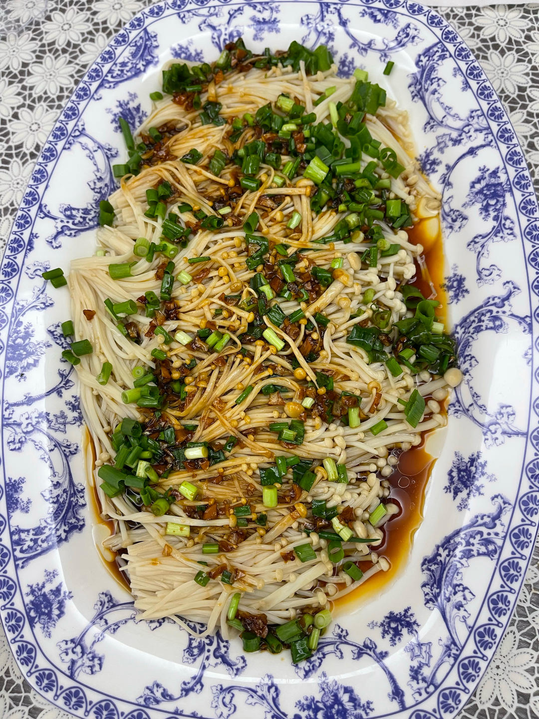 蒜蓉金针菇，30秒学会，含万能蒜蓉做法