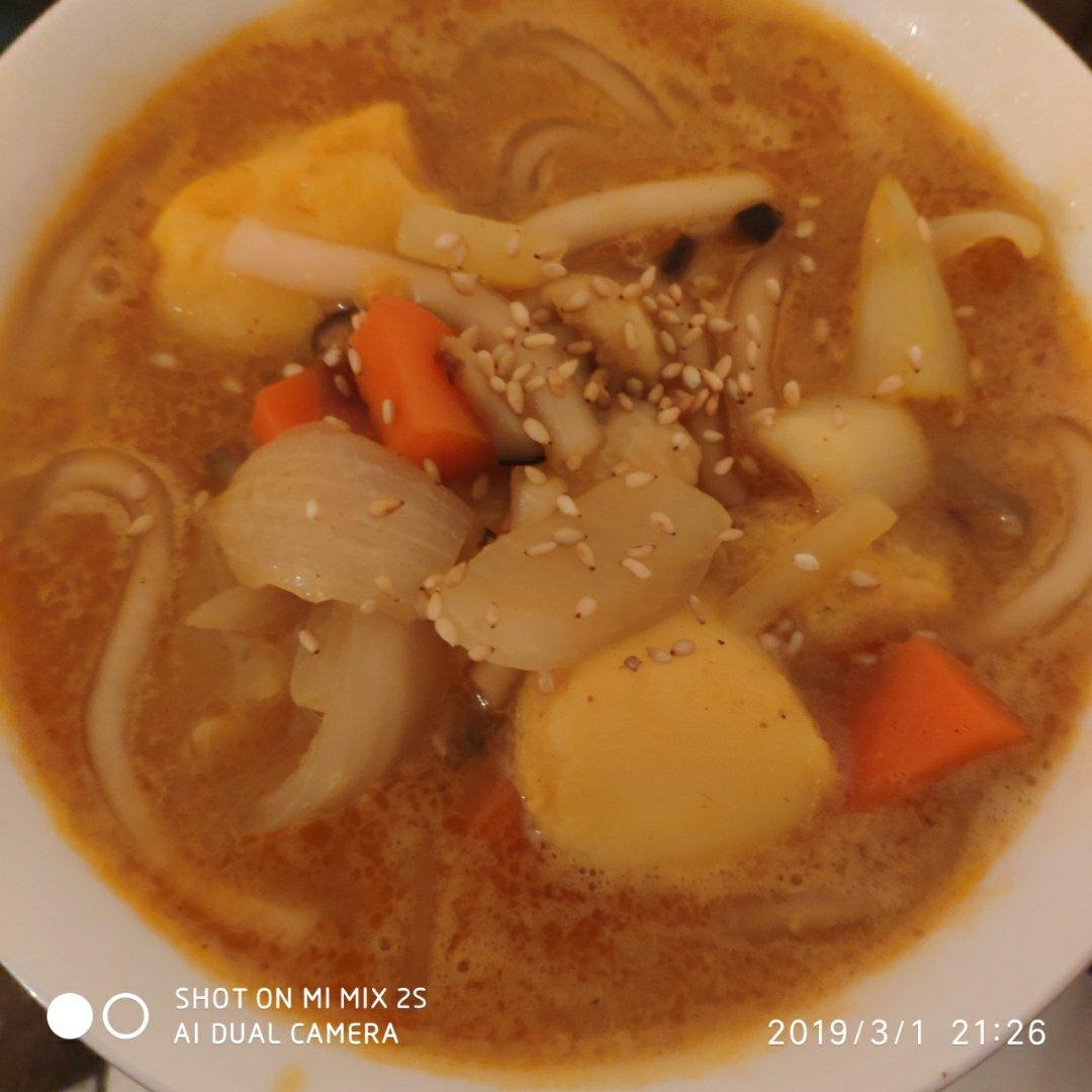 咖喱肥牛乌冬面