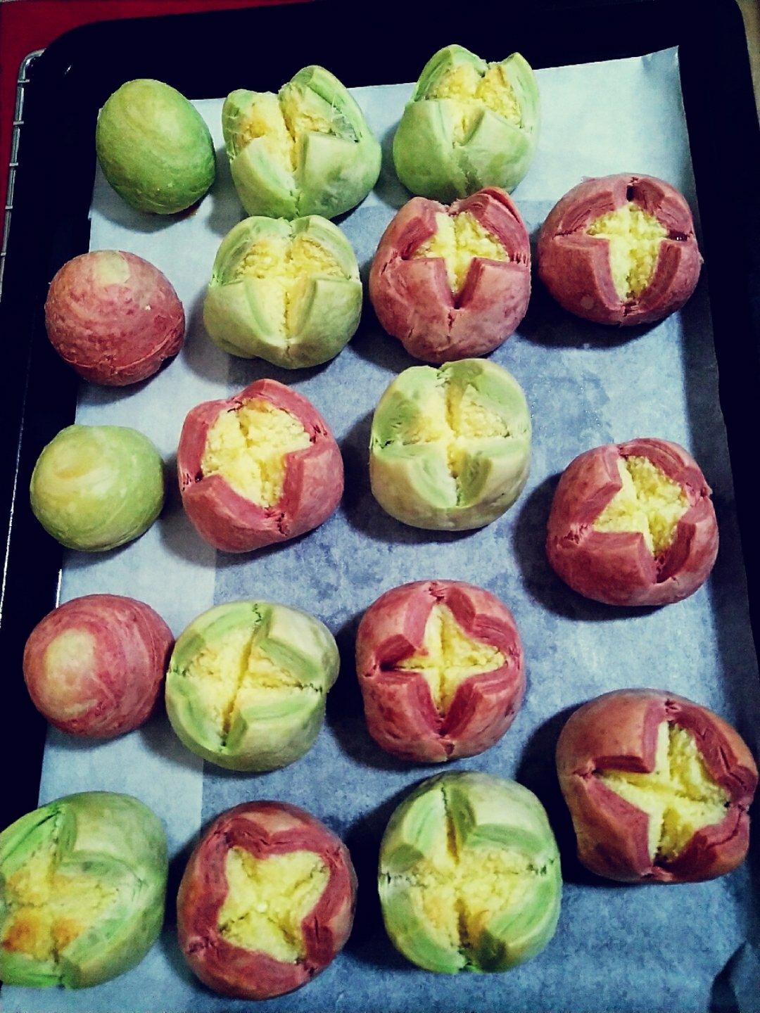 （视频菜谱）椰蓉酥／开口酥（黄油版）