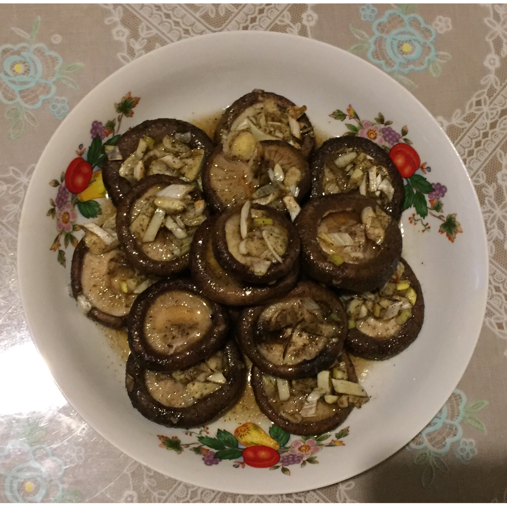 蒜蓉烤香菇