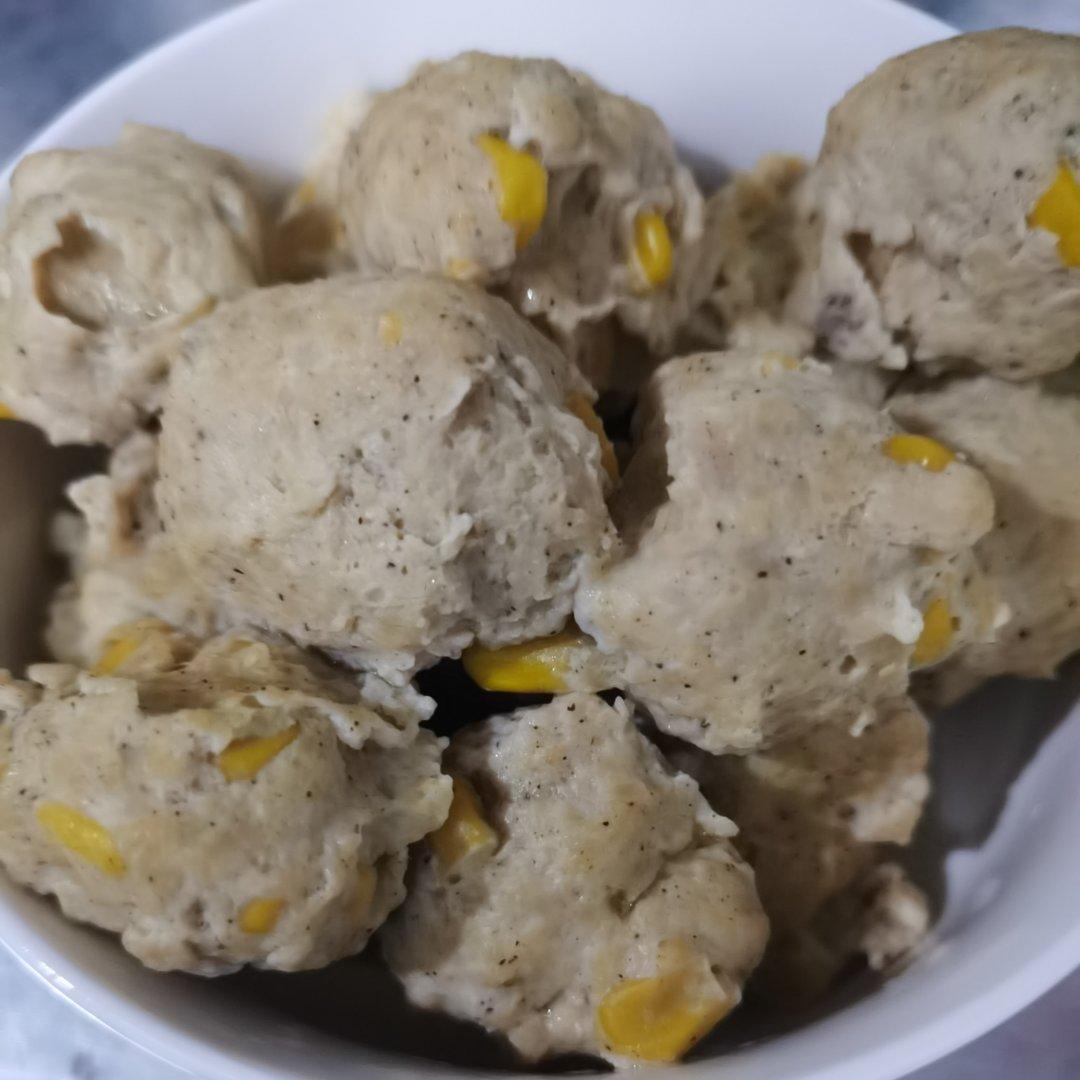 适合减脂时期吃的玉米鸡肉丸
