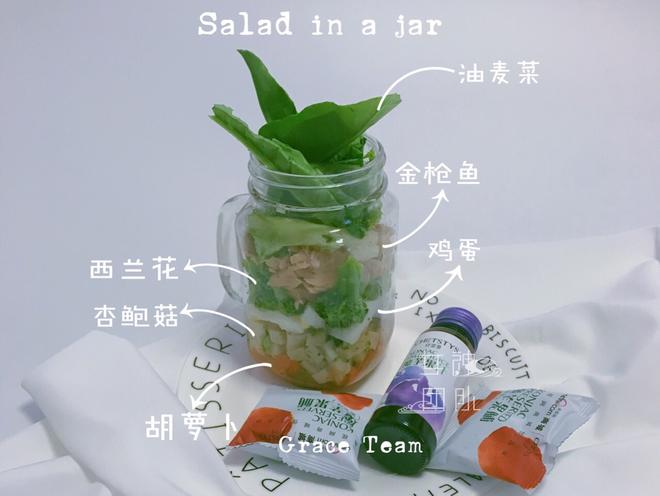 罐装沙拉（salad in a jar）的做法