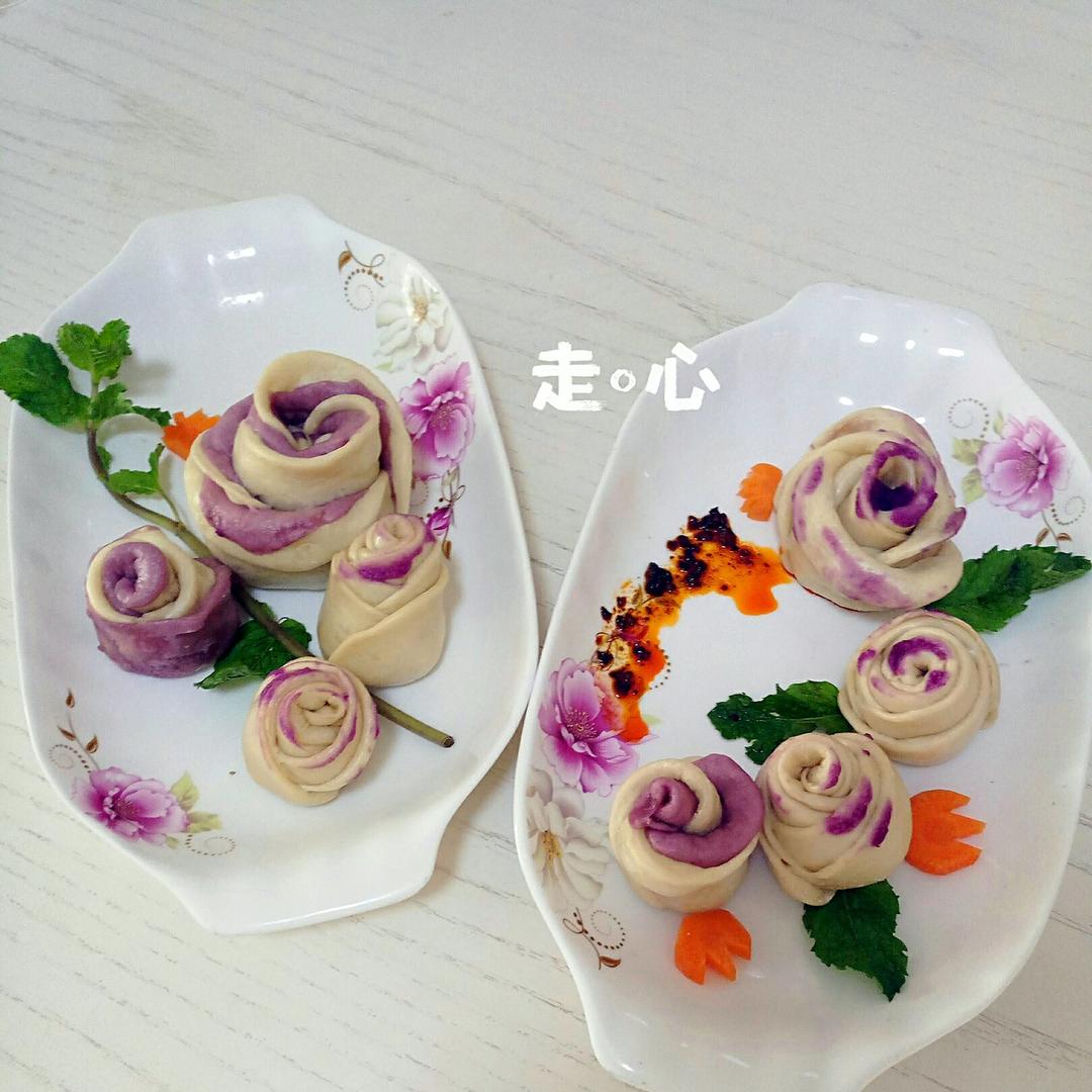 玫瑰花馒头