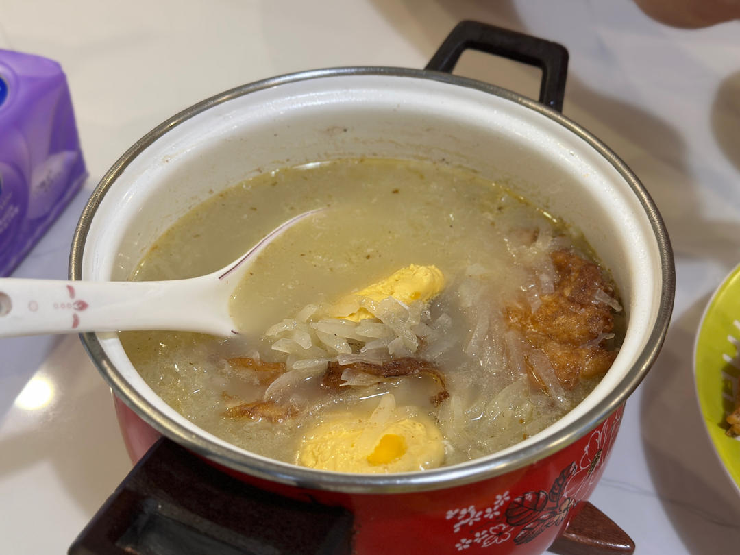 萝卜煎蛋汤