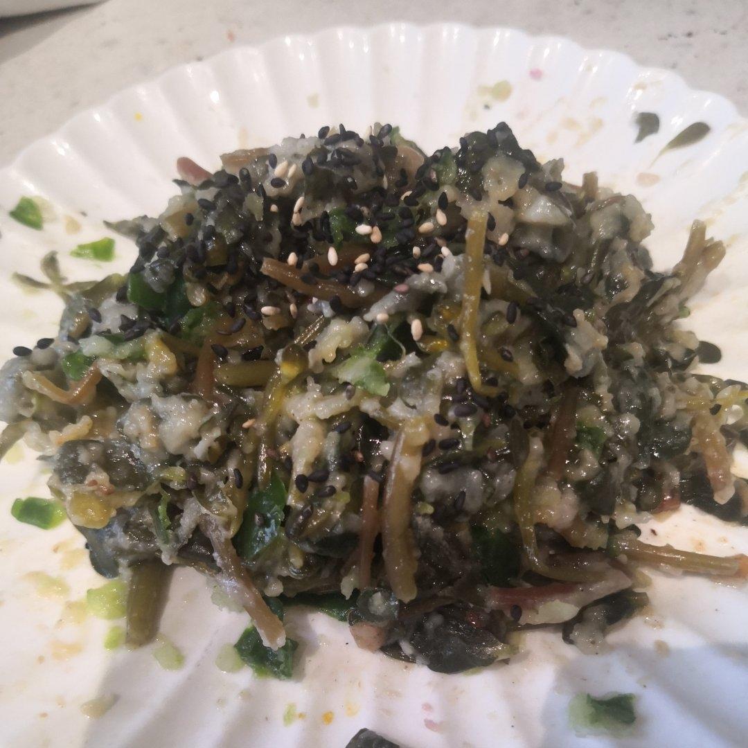 超简单～蒸马齿苋菜
