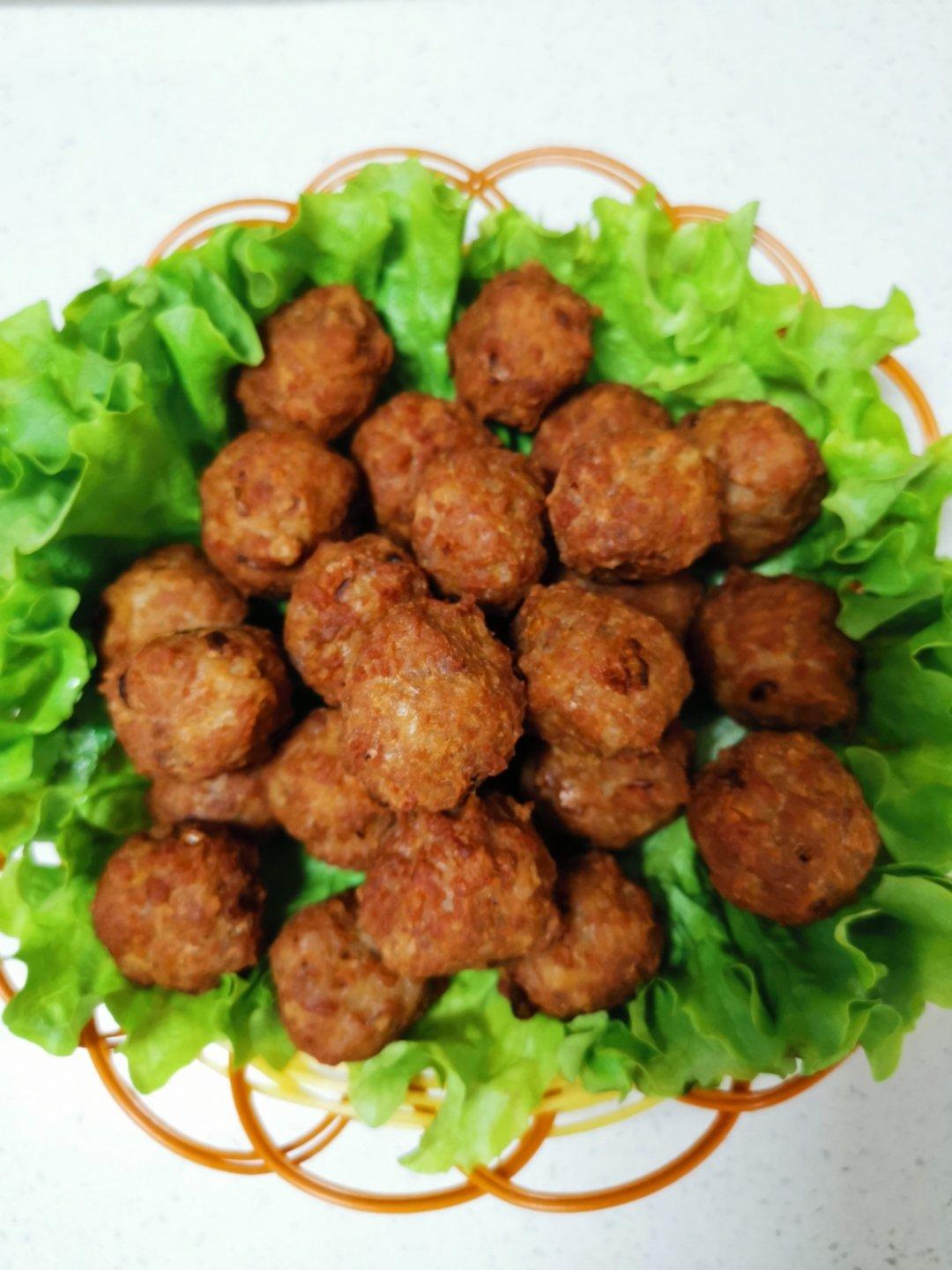 刘晓源做的酥炸肉丸子