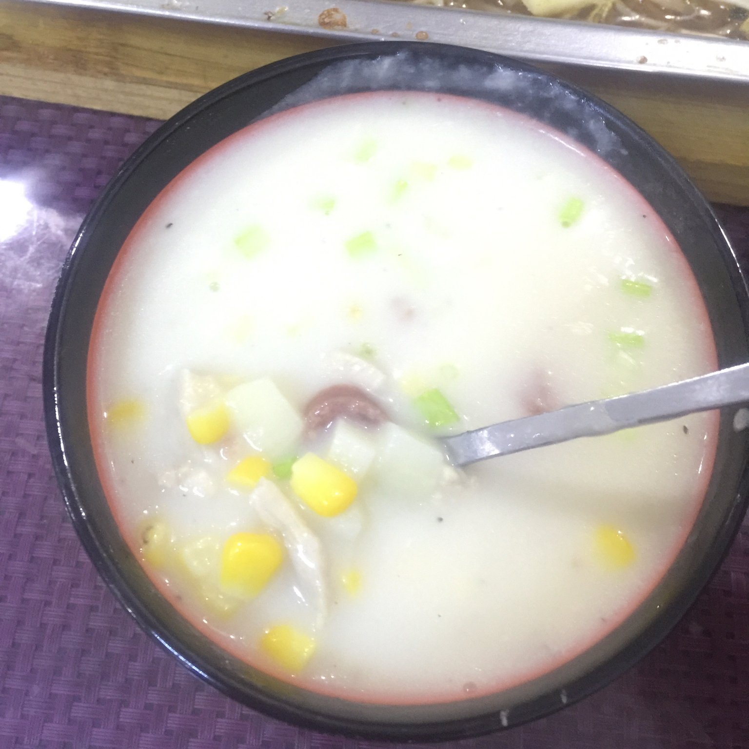 火腿玉米浓汤