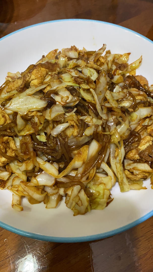 大学食堂的味道:包菜粉丝炒蛋