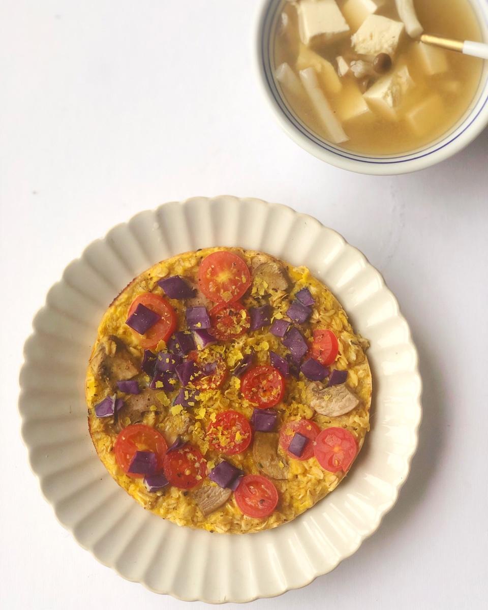 增肌减脂麦片披萨