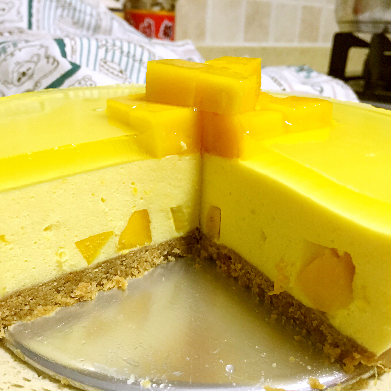 【视频】芒果慕斯（6寸） | 含镜面果胶配方