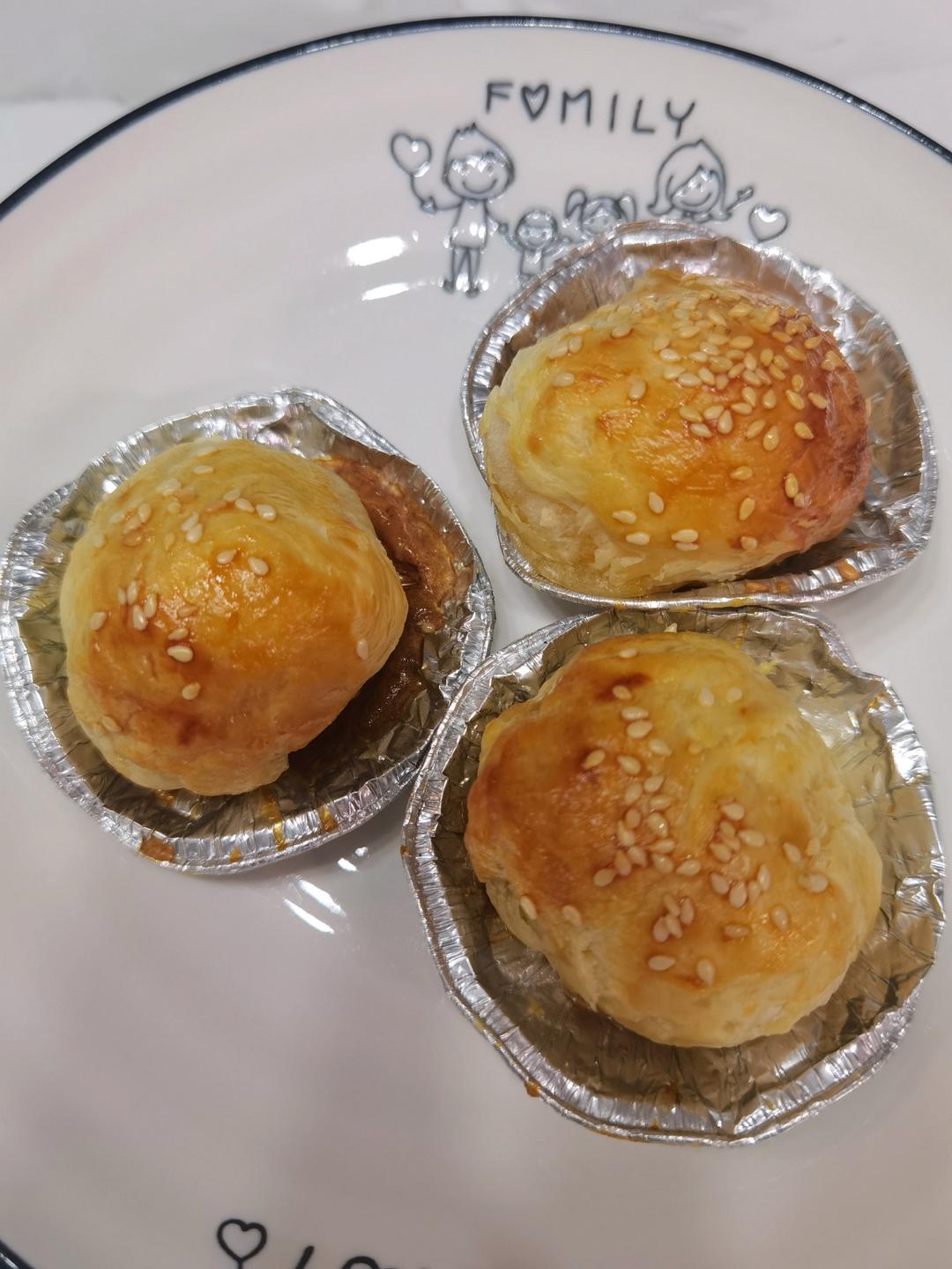 有空气炸锅就能做的小点心「酥皮汤圆」蛋挞皮与汤圆的完美结合👍👍👍