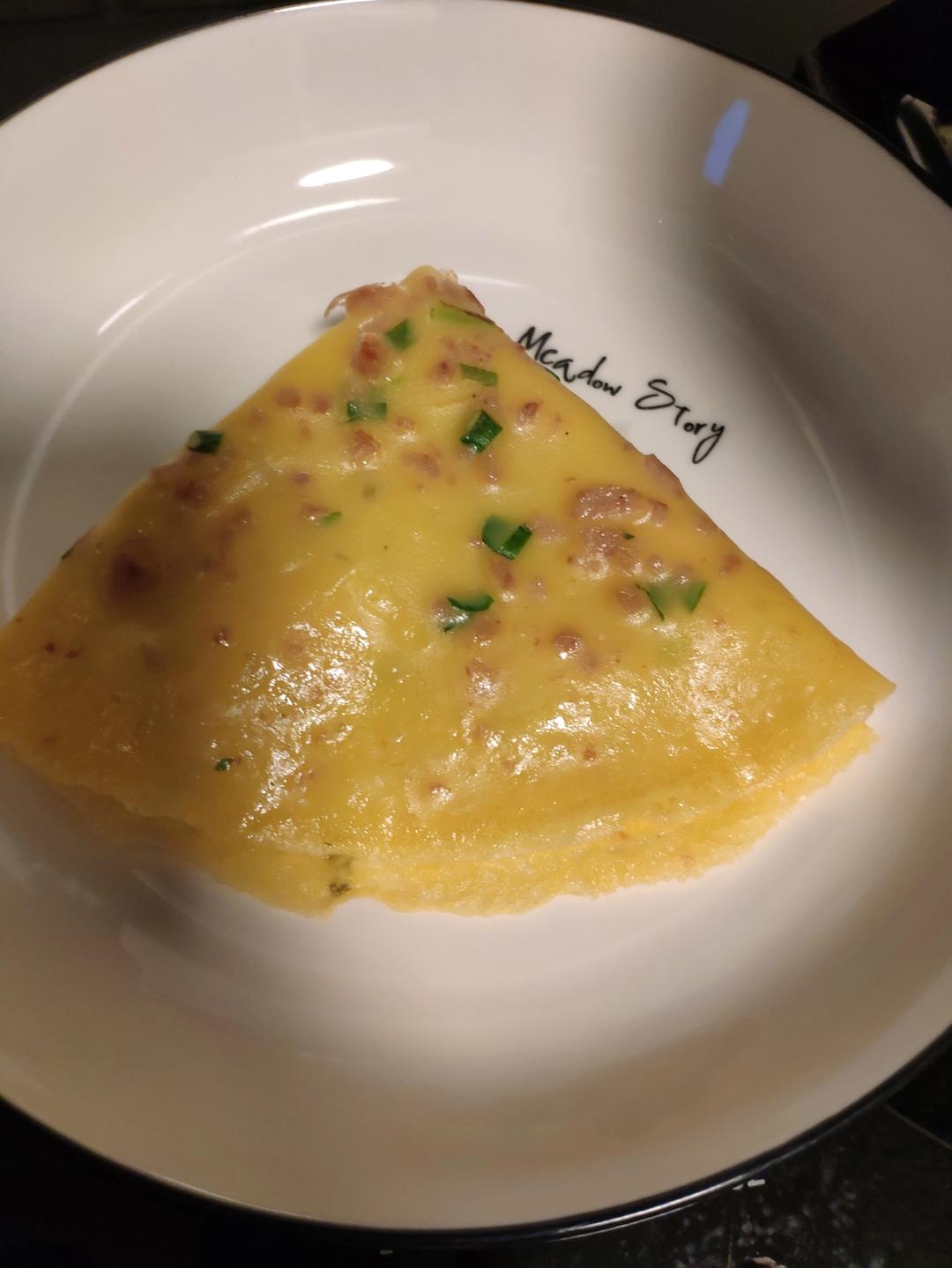 简单快手鸡蛋饼 柔软翻面不破