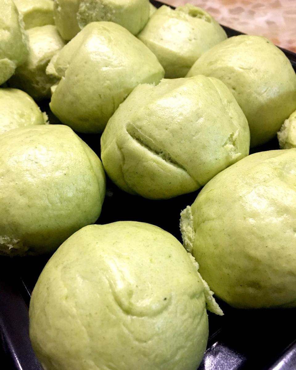 跟蛋糕一样柔软好吃的菠菜馒头