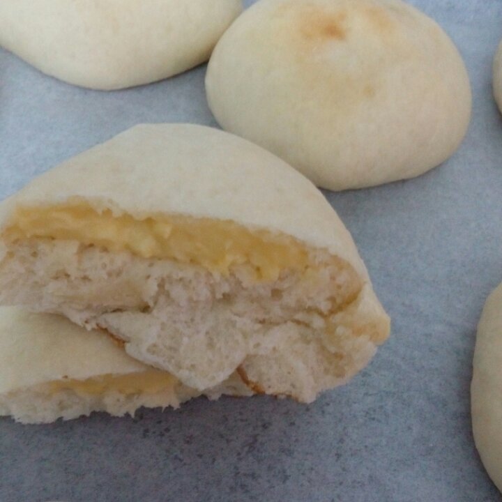 自制无油奶黄包