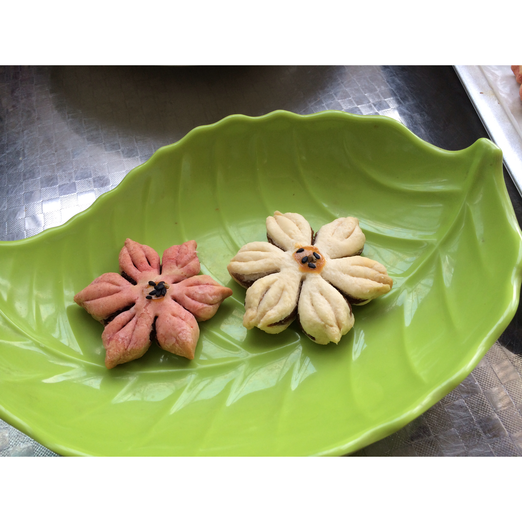 葵花豆沙酥——烤箱里绽放的花朵