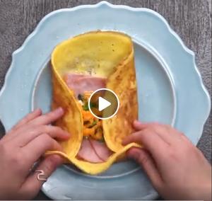 生酮·三种口味鸡蛋卷 Wrapped Breakfast Burrito的做法 步骤4
