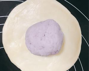 奶香味十足的芋泥软餐包（手揉面团，千石烤箱）的做法 步骤10