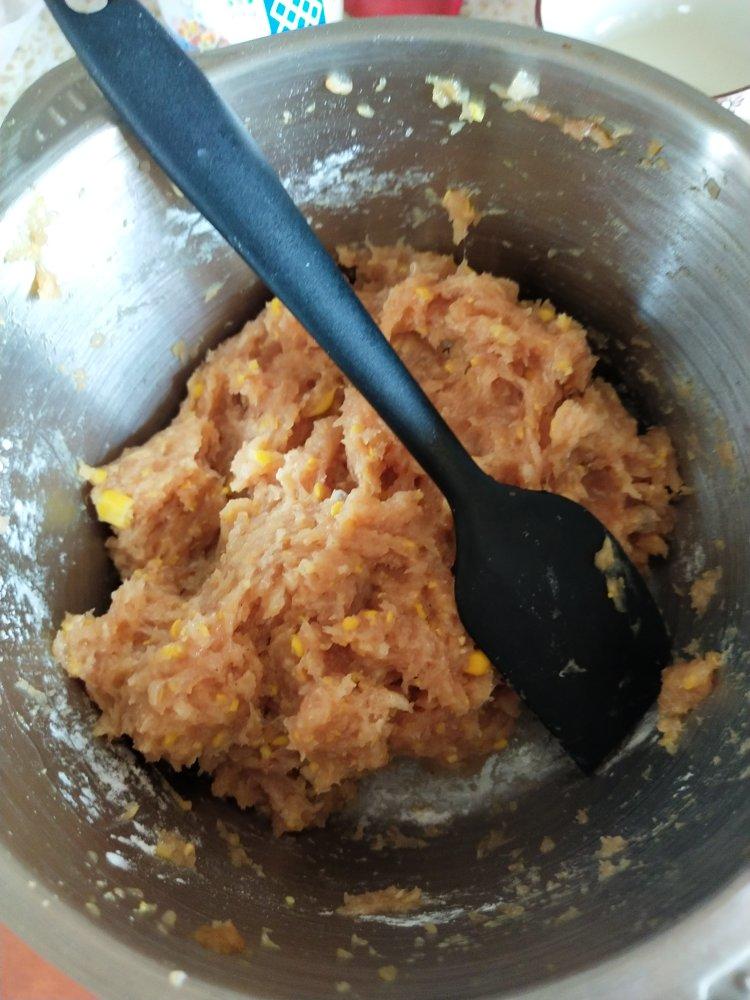 小婷下厨房.自制🍔汉堡肉胚.鸡肉饼