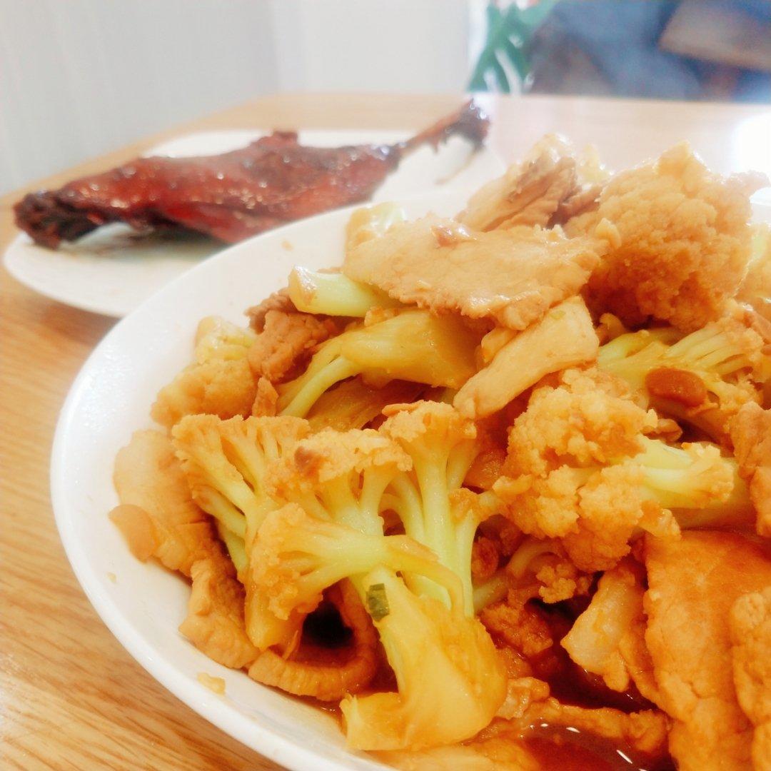 豆豉爆炒有机花菜