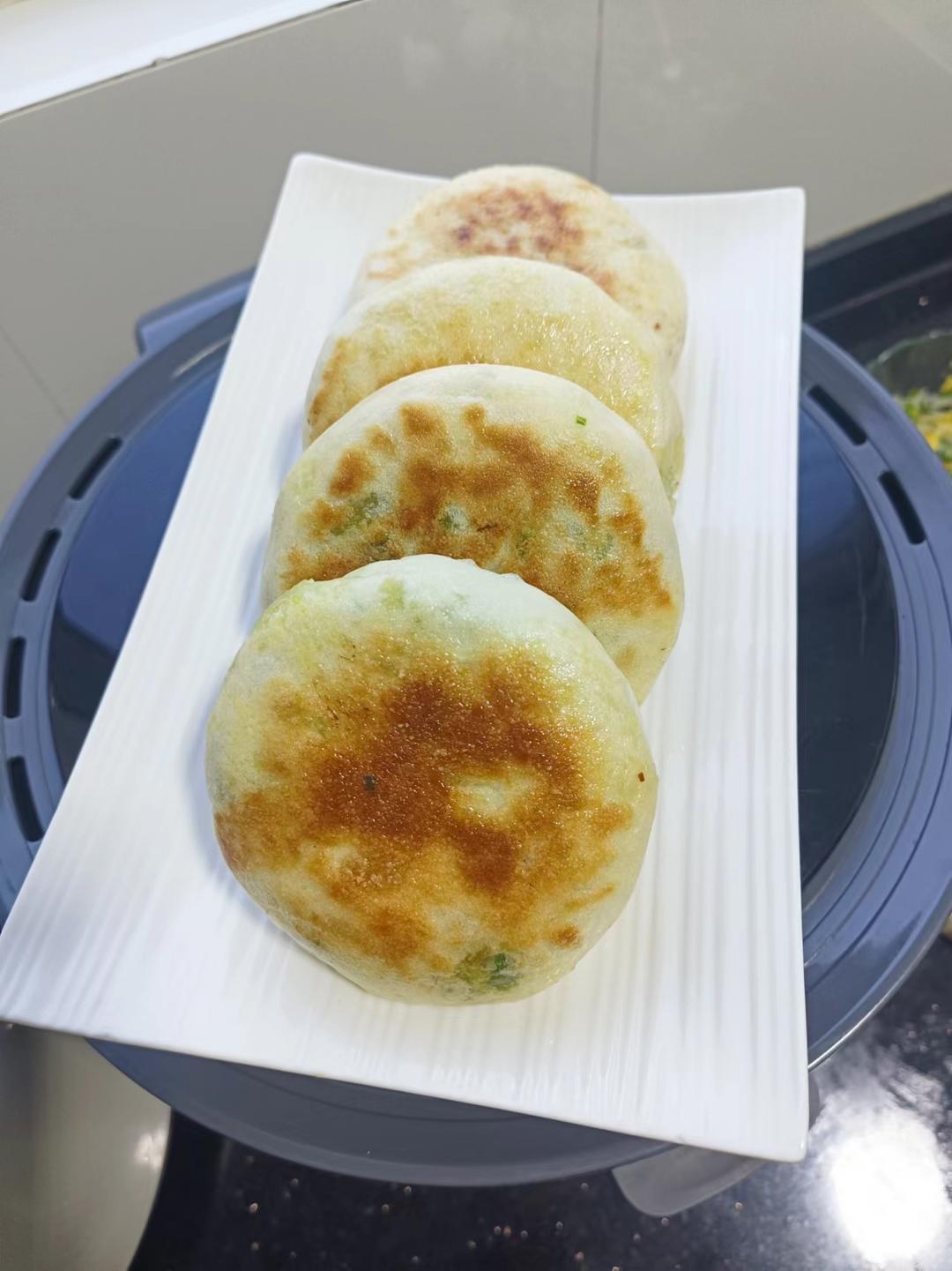 不用揉面的发面韭菜饼