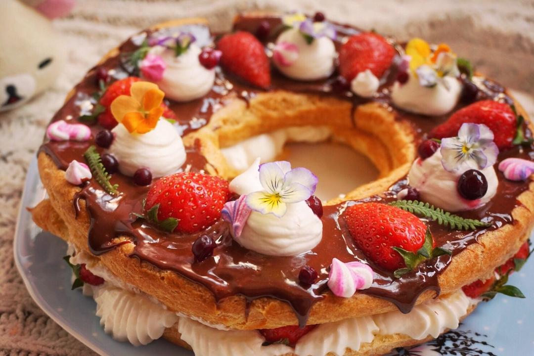 高颜值的花环泡芙