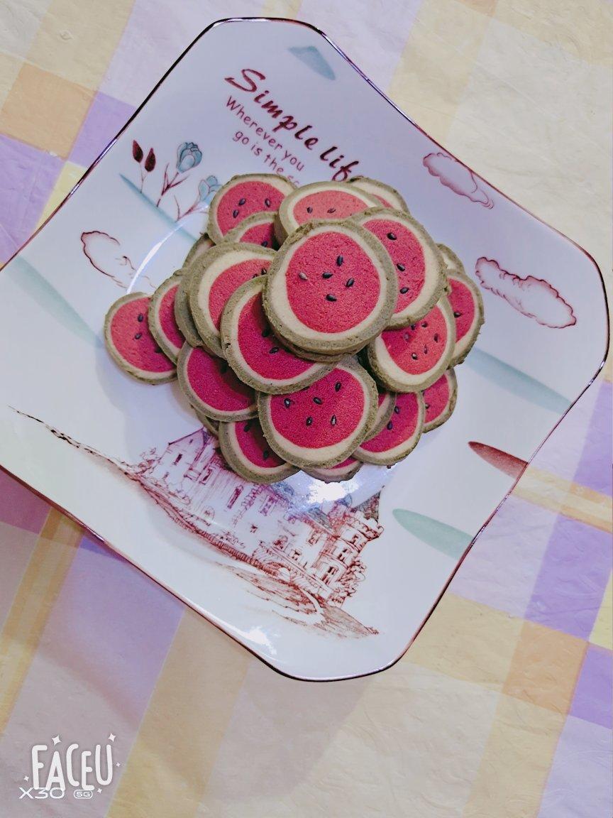 超可爱❗️萌萌哒西瓜曲奇饼干🍉