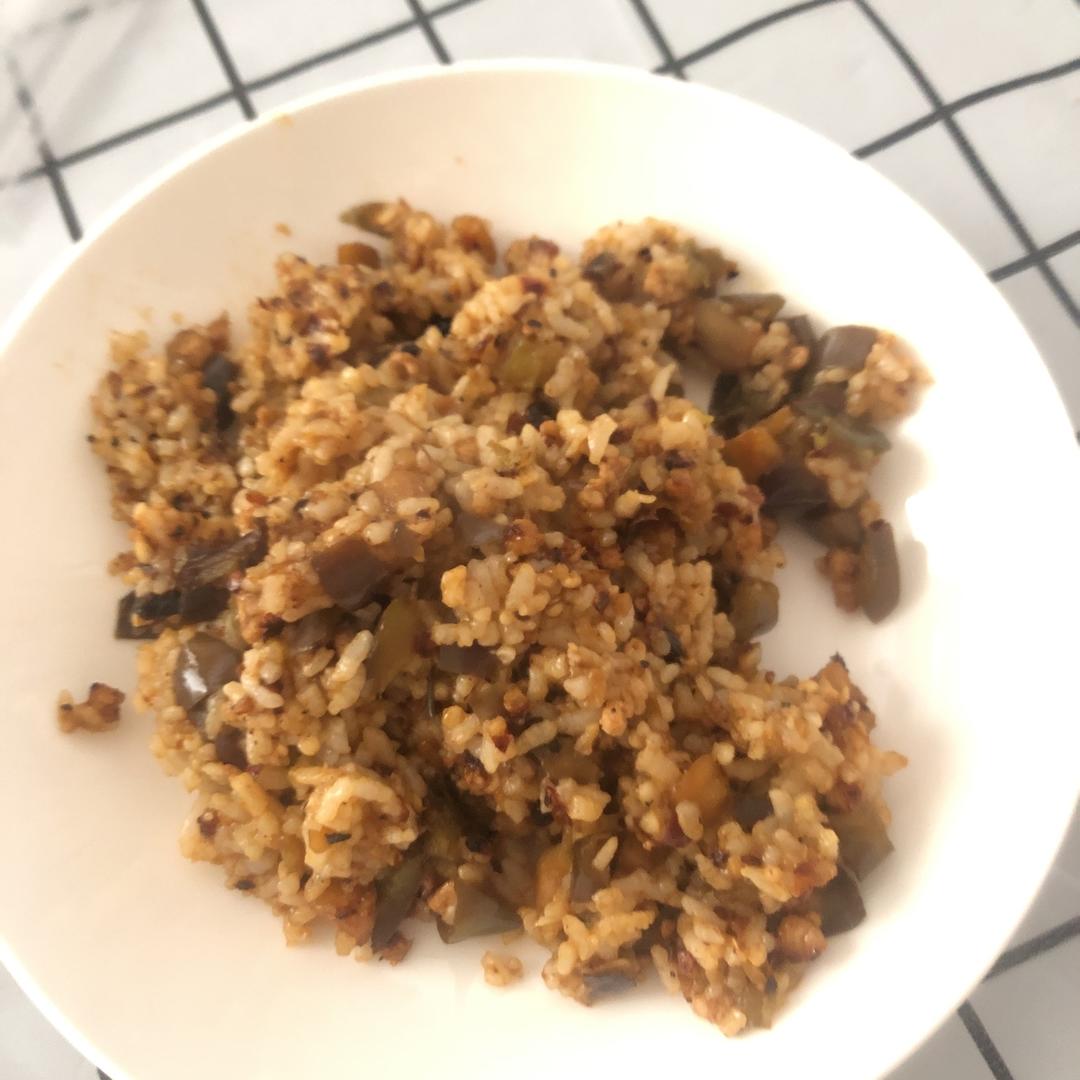 特别好吃的茄子炒饭