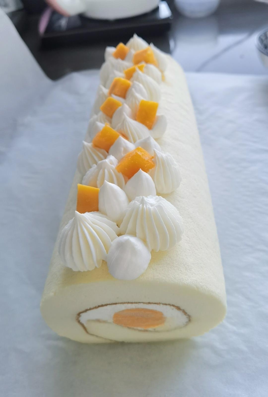 【北鼎品牌公开课】不易裂的戚风蛋糕卷（百香果芒果&芋泥肉松两种口味）