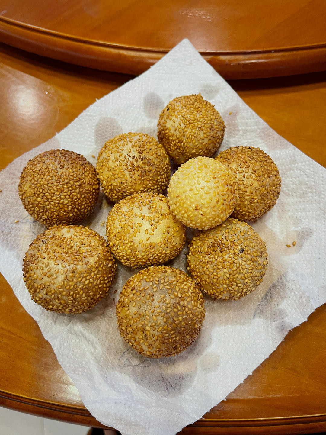 豆沙麻球                                           空心空心空心‼️