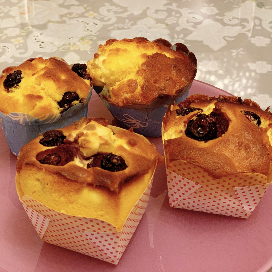 超浓郁的蓝莓乳酪麦芬！！