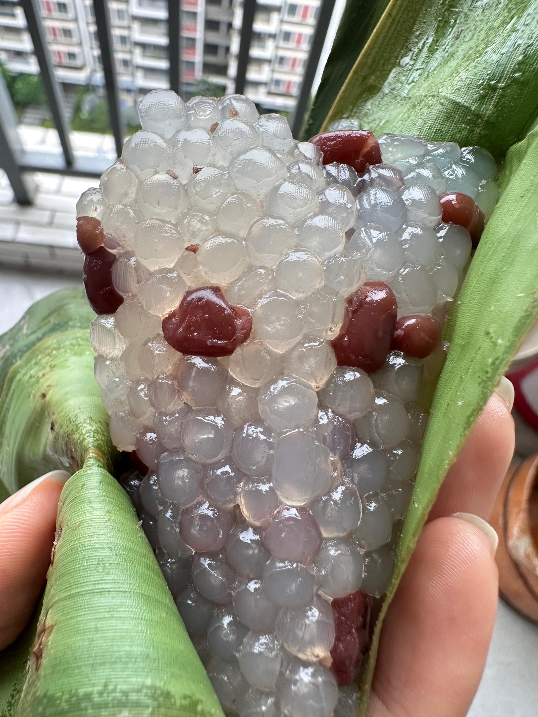 西米红豆粽子