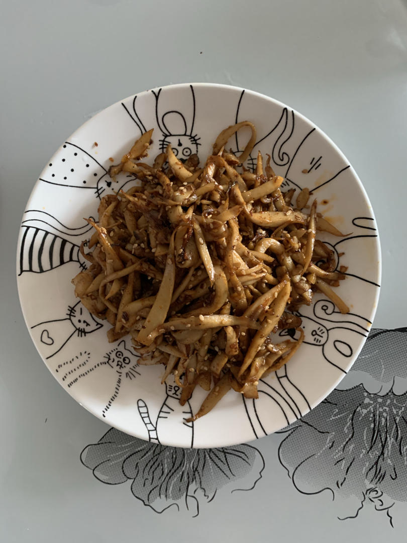 干煸手撕杏鲍菇