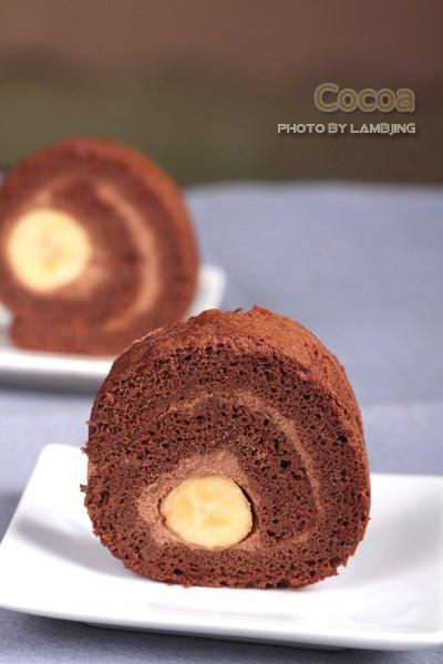 巧克力香蕉蛋糕卷的做法