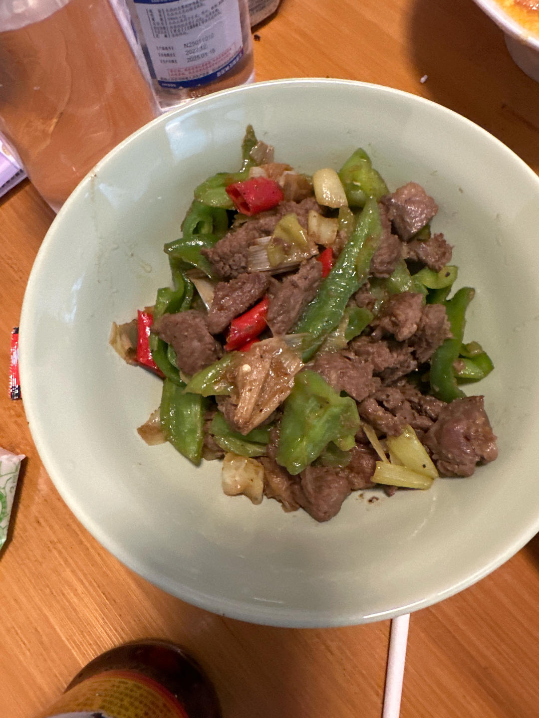 孜然大葱炒牛肉