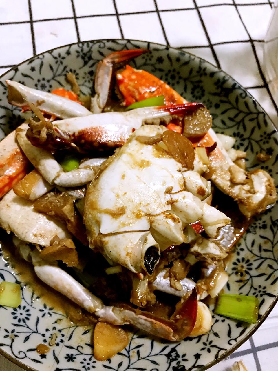 炒梭子蟹