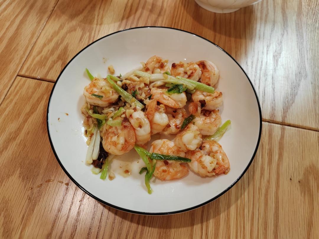 葱爆虾仁
